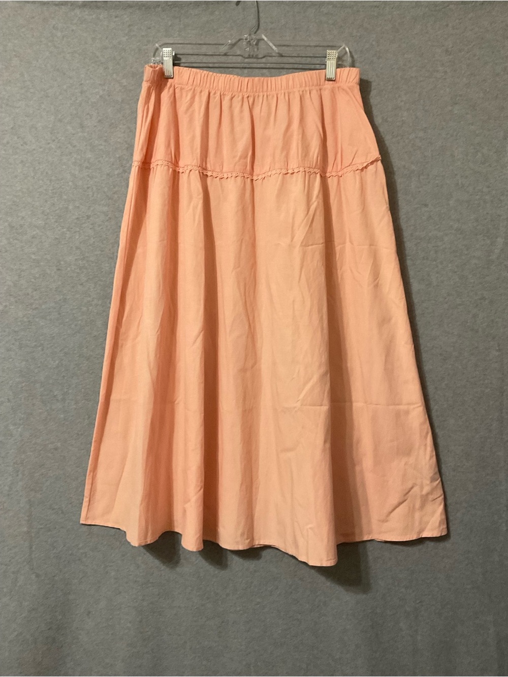 Celebrity Pink Peach A-Line Maxi Skirt Sz L
